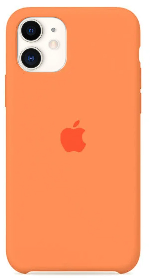 Чехол Silicone Case для iPhone 11 оранжевый в Тюмени